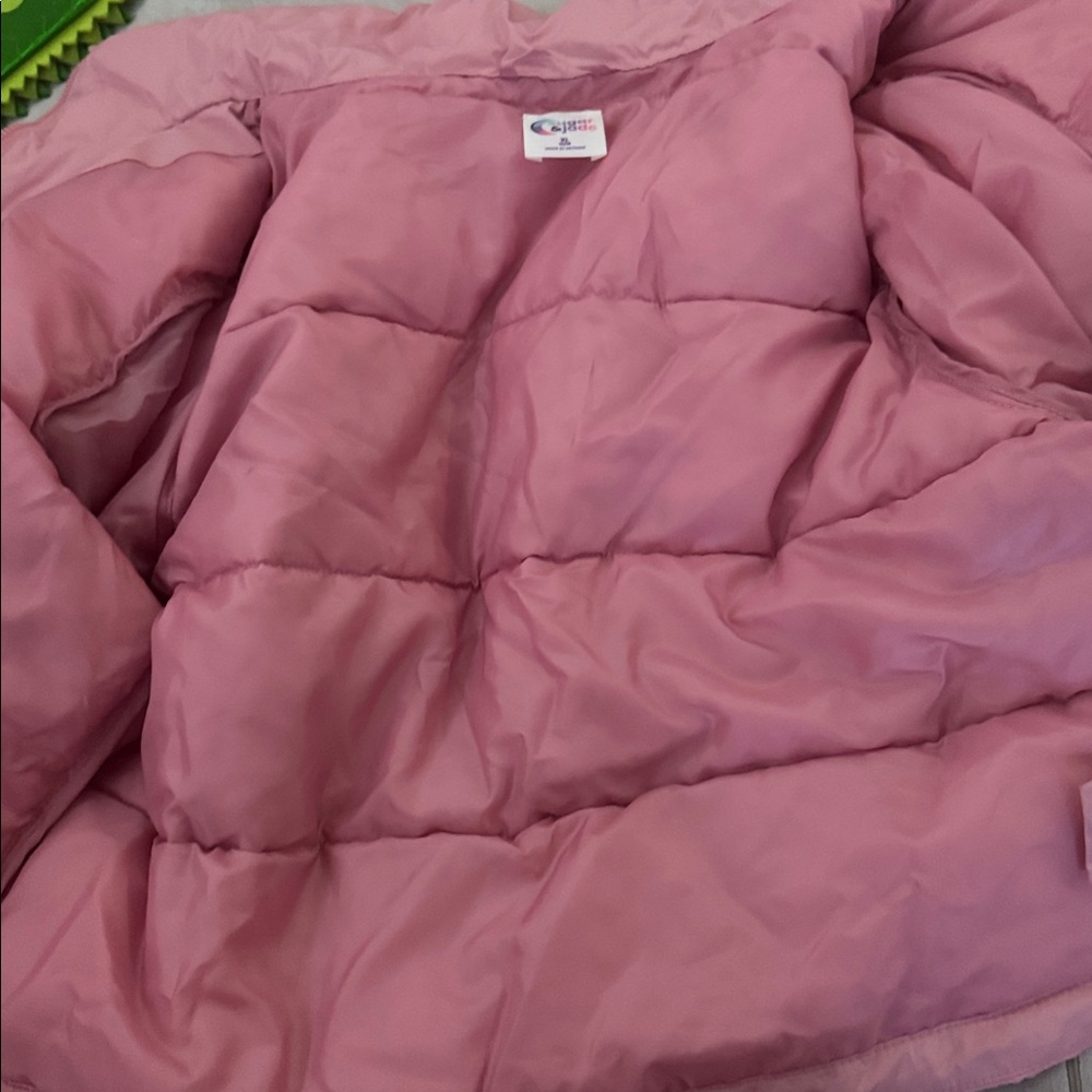 Pink Kids Puffer Jacket